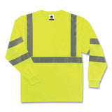 Glowear 8391 Class 3 Hi-vis Long Sleeve Shirt, Polyester, Lime, Small, Ships In 1-3 Business Days