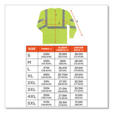 Glowear 8391 Class 3 Hi-vis Long Sleeve Shirt, Polyester, Lime, 2x-large, Ships In 1-3 Business Days