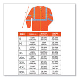 Glowear 8391 Class 3 Hi-vis Long Sleeve Shirt, Polyester, Orange, Small, Ships In 1-3 Business Days