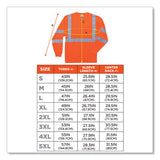 Glowear 8391 Class 3 Hi-vis Long Sleeve Shirt, Polyester, Orange, X-large, Ships In 1-3 Business Days