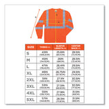 Glowear 8391 Class 3 Hi-vis Long Sleeve Shirt, Polyester, Orange, 2x-large, Ships In 1-3 Business Days
