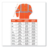 Glowear 8391 Class 3 Hi-vis Long Sleeve Shirt, Polyester, Orange, 5x-large, Ships In 1-3 Business Days