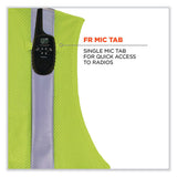 Glowear 8263frhl Class 2 Fr Safety Economy Hook And Loop Vest, Modacrylic Mesh/cotton, S/m, Lime, Ships In 1-3 Business Days