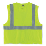 Glowear 8263frhl Class 2 Fr Safety Economy Hook And Loop Vest, Modacrylic Mesh/cotton, S/m, Lime, Ships In 1-3 Business Days