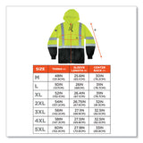 Glowear 8373 Hi-vis Class 3 Hooded With Sweatshirt Black Bottom, Polar Fleece, Lime, Medium, Ships In 1-3 Business Days