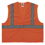 Glowear 8205hl-eco Class 2 Recycled Hi-vis Vest, Mesh, Polyester, 2x-large/3x-large, Orange