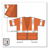 Glowear 8320z Class 3 Standard Zipper Vest, Polyester, Small/medium, Orange, Ships In 1-3 Business Days