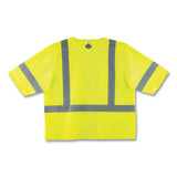 Glowear 8320z Class 3 Standard Zipper Vest, Polyester, Small/medium, Lime, Ships In 1-3 Business Days