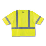 Glowear 8320z Class 3 Standard Zipper Vest, Polyester, 2x-large/3x-large, Lime, Ships In 1-3 Business Days