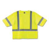 Glowear 8320z Class 3 Standard Zipper Vest, Polyester, 4x-large/5x-large, Lime, Ships In 1-3 Business Days