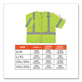 Glowear 8320z Class 3 Standard Zipper Vest, Polyester, 4x-large/5x-large, Lime, Ships In 1-3 Business Days