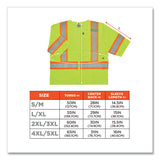 Glowear 8330z Class 3 Two-tone Zipper Vest, Polyester, 4x-large/5x-large, Lime, Ships In 1-3 Business Days