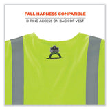 Glowear 8356frhl Class 3 Fr Hook And Loop Safety Vest With Sleeves, Modacrylic, Small/med, Lime, Ships In 1-3 Business Days