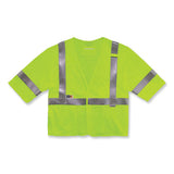 Glowear 8356frhl Class 3 Fr Hook And Loop Safety Vest With Sleeves, Modacrylic, 4xl/5xl, Lime, Ships In 1-3 Business Days