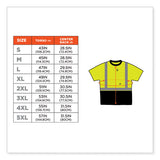 Glowear 8289bk Class 2 Hi-vis T-shirt With Black Bottom, Medium, Lime, Ships In 1-3 Business Days