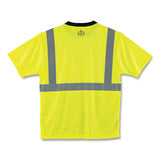 Glowear 8289bk Class 2 Hi-vis T-shirt With Black Bottom, Large, Lime, Ships In 1-3 Business Days
