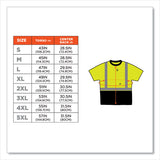 Glowear 8289bk Class 2 Hi-vis T-shirt With Black Bottom, 2x-large, Lime, Ships In 1-3 Business Days