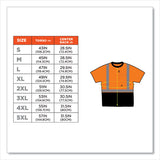 Glowear 8289bk Class 2 Hi-vis T-shirt With Black Bottom, 4x-large, Orange, Ships In 1-3 Business Days