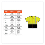 Glowear 8280bk Class 2 Performance T-shirt With Black Bottom, Polyester, X-large, Lime, Ships In 1-3 Business Days