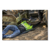 Glowear 8280bk Class 2 Performance T-shirt With Black Bottom, Polyester, 4x-large, Lime, Ships In 1-3 Business Days