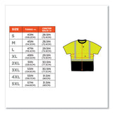 Glowear 8280bk Class 2 Performance T-shirt With Black Bottom, Polyester, 5x-large, Lime, Ships In 1-3 Business Days