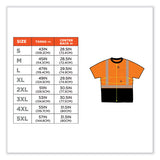 Glowear 8280bk Class 2 Performance T-shirt With Black Bottom, Polyester, 4x-large, Orange, Ships In 1-3 Business Days
