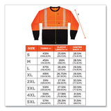 Glowear 8281bk Class 2 Long Sleeve Shirt With Black Bottom, Polyester, Large, Orange, Ships In 1-3 Business Days