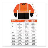 Glowear 8281bk Class 2 Long Sleeve Shirt With Black Bottom, Polyester, 2x-large, Orange, Ships In 1-3 Business Days