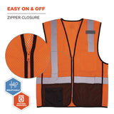 Glowear 8210z Hi-vis Class 2 Mesh Vest, 2x-large To 3x-large, Orange, Ships In 1-3 Business Days