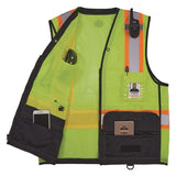Glowear 8251hdz Class 2 Two-tone Hi-vis Safety Vest, 4x-large To 5x-large, Lime, Ships In 1-3 Business Days