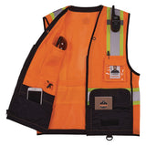 Glowear 8251hdz Class 2 Two-tone Hi-vis Safety Vest, 4x-large To 5x-large, Orange, Ships In 1-3 Business Days