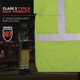 Glowear 8315ba Class 3 Hi-vis Breakaway Safety Vest, 2x-large To 3x-large, Lime, Ships In 1-3 Business Days
