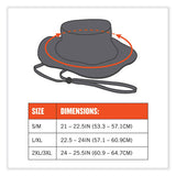 Glowear 8935 Hi-vis Ranger Sun Hat, Polyester, Large/x-large, Orange, Ships In 1-3 Business Days