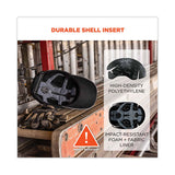 Skullerz 8955 Lightweight Bump Cap Hat, Short Brim, Navy, Ships In 1-3 Business Days