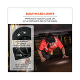 Skullerz 8965 Lightweight Bump Cap Hat With Led Lighting, Short Brim, Navy, Ships In 1-3 Business Days