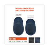 Skullerz 8965 Lightweight Bump Cap Hat With Led Lighting, Short Brim, Navy, Ships In 1-3 Business Days