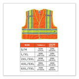 Glowear 8245psv Class 2 Public Safety Vest, Polyester, 2x-large/3x-large, Orange, Ships In 1-3 Business Days