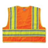 Glowear 8245psv Class 2 Public Safety Vest, Polyester, 2x-large/3x-large, Orange, Ships In 1-3 Business Days