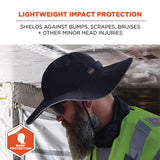 Skullerz 8957 Lightweight Ranger Hat And Bump Cap Insert, X-large/2x-large, Black, Ships In 1-3 Business Days