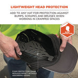 Skullerz 8943f(x) Universal Bump Cap Insert - Flexible Hinged, Charcoal, Ships In 1-3 Business Days