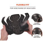 Skullerz 8943f(x) Universal Bump Cap Insert - Flexible Hinged, Charcoal, Ships In 1-3 Business Days