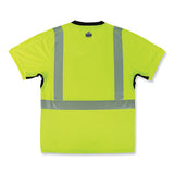 Glowear 8283bk Class 2 Lightweight Performance Hi-vis T-shirt, Polyester, Small, Lime, Ships In 1-3 Business Days