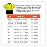 Glowear 8283bk Class 2 Lightweight Performance Hi-vis T-shirt, Polyester, X-large, Lime, Ships In 1-3 Business Days