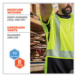 Glowear 8283bk Class 2 Lightweight Performance Hi-vis T-shirt, Polyester, 5x-large, Lime, Ships In 1-3 Business Days