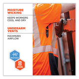 Glowear 8283bk Class 2 Lightweight Performance Hi-vis T-shirt, Polyester, 4x-large, Orange, Ships In 1-3 Business Days