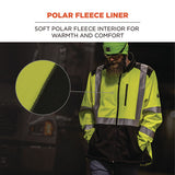 Glowear 8353 Class 3 Hi-vis Softshell Water-resistant Jacket, Small, Lime, Ships In 1-3 Business Days