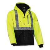 Glowear 8275 Class 2 Heavy-duty Hi-vis Workwear Sherpa Lined Jacket, Small, Lime, Ships In 1-3 Business Days