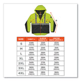 Glowear 8275 Class 2 Heavy-duty Hi-vis Workwear Sherpa Lined Jacket, Small, Lime, Ships In 1-3 Business Days