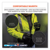 Glowear 8275 Class 2 Heavy-duty Hi-vis Workwear Sherpa Lined Jacket, Medium, Lime, Ships In 1-3 Business Days