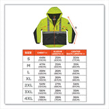 Glowear 8275 Class 2 Heavy-duty Hi-vis Workwear Sherpa Lined Jacket, Large, Lime, Ships In 1-3 Business Days